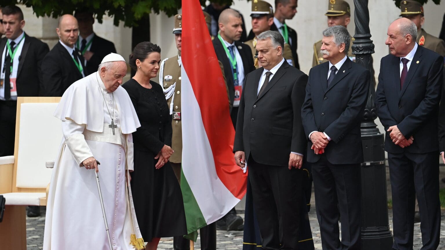 Pope Francis Arrives in Budapest