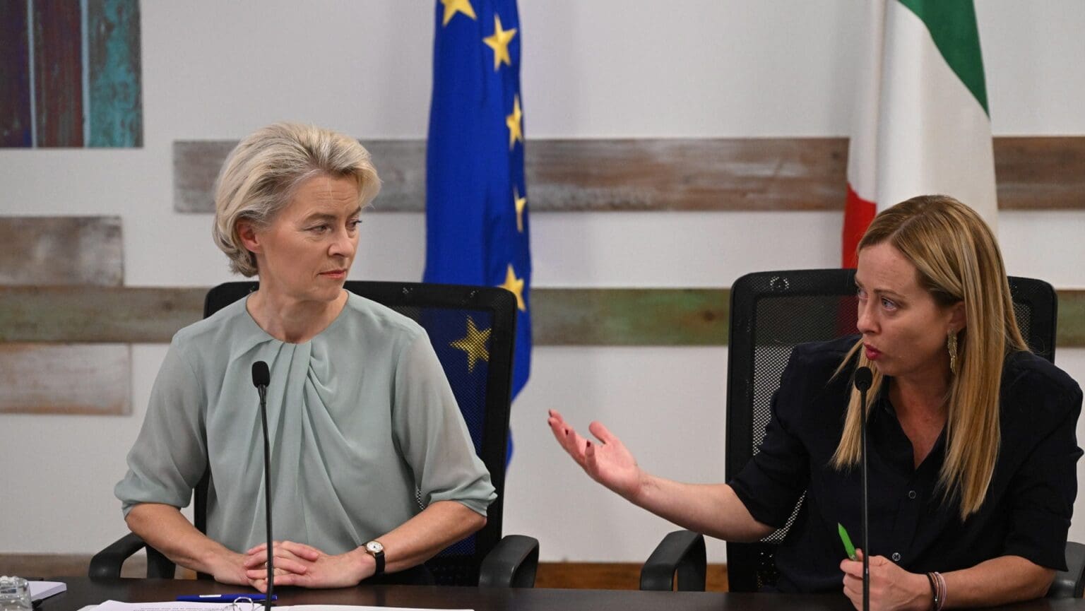 Von Der Leyen Visits Island of Lampedusa Hit By Migrant Crisis