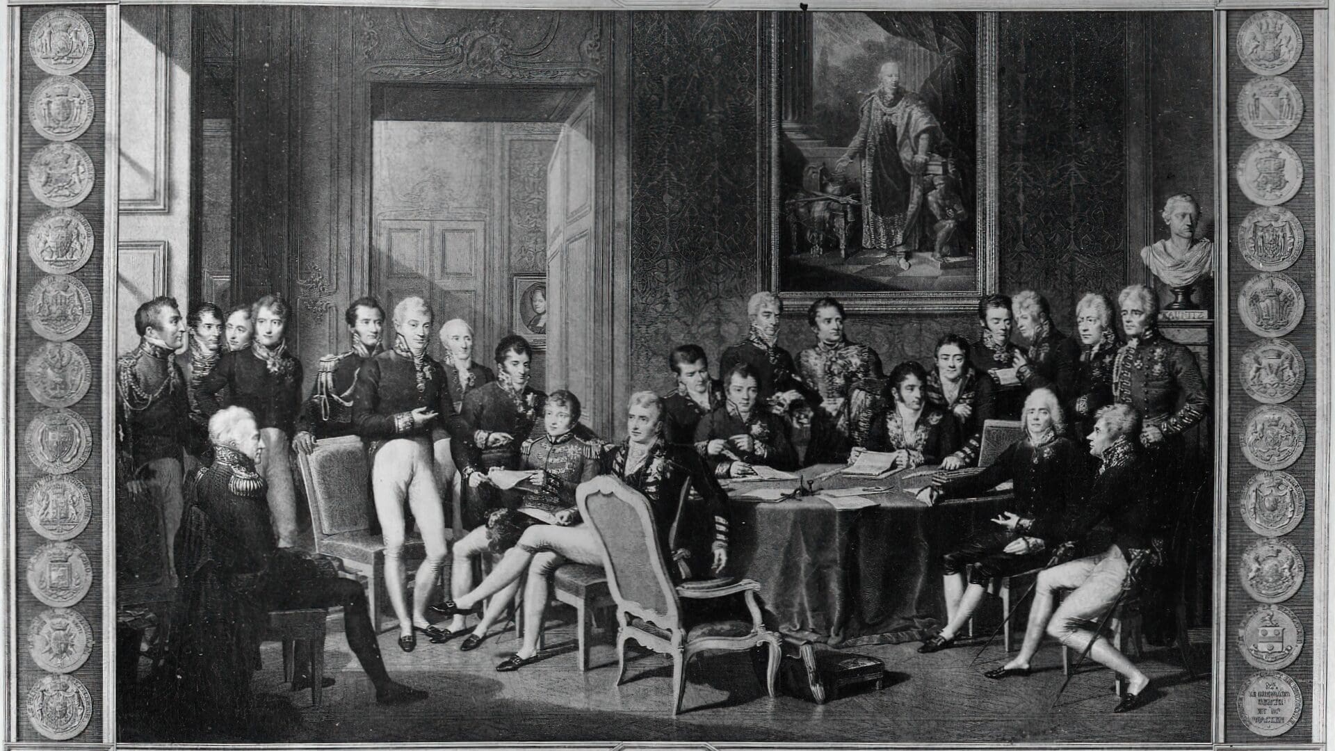 Jean Godefroy, The Congress of Vienna (1819). Museu Histório e Diplomático – Palácio do Itamaraty, Rio de Janeiro, Brazil