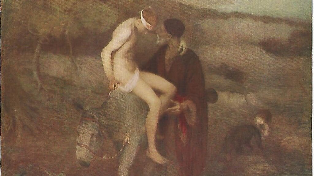 The Good Samaritan by Edward Stott (1910)