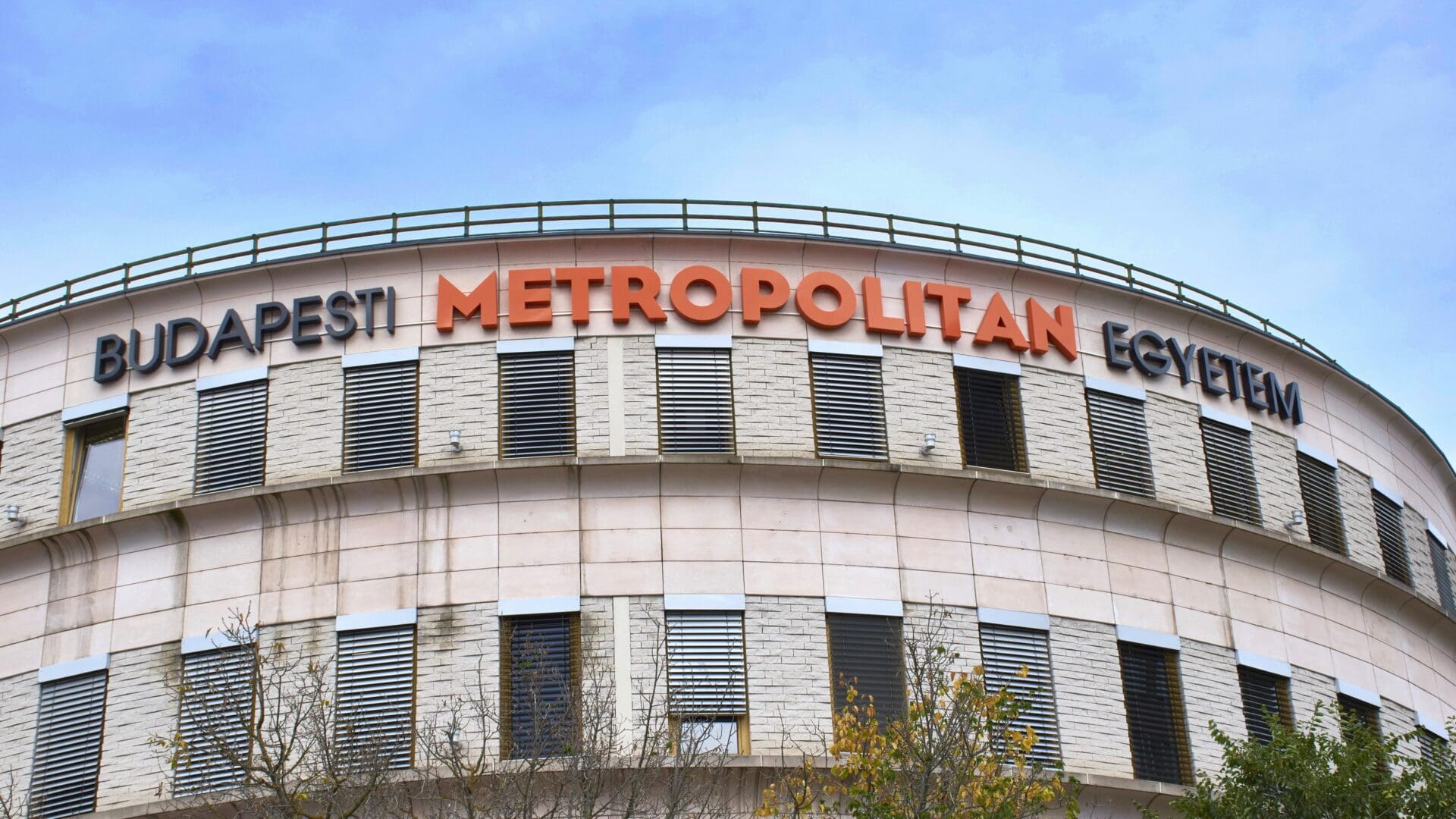 The central building of Budapest Metropolitan University