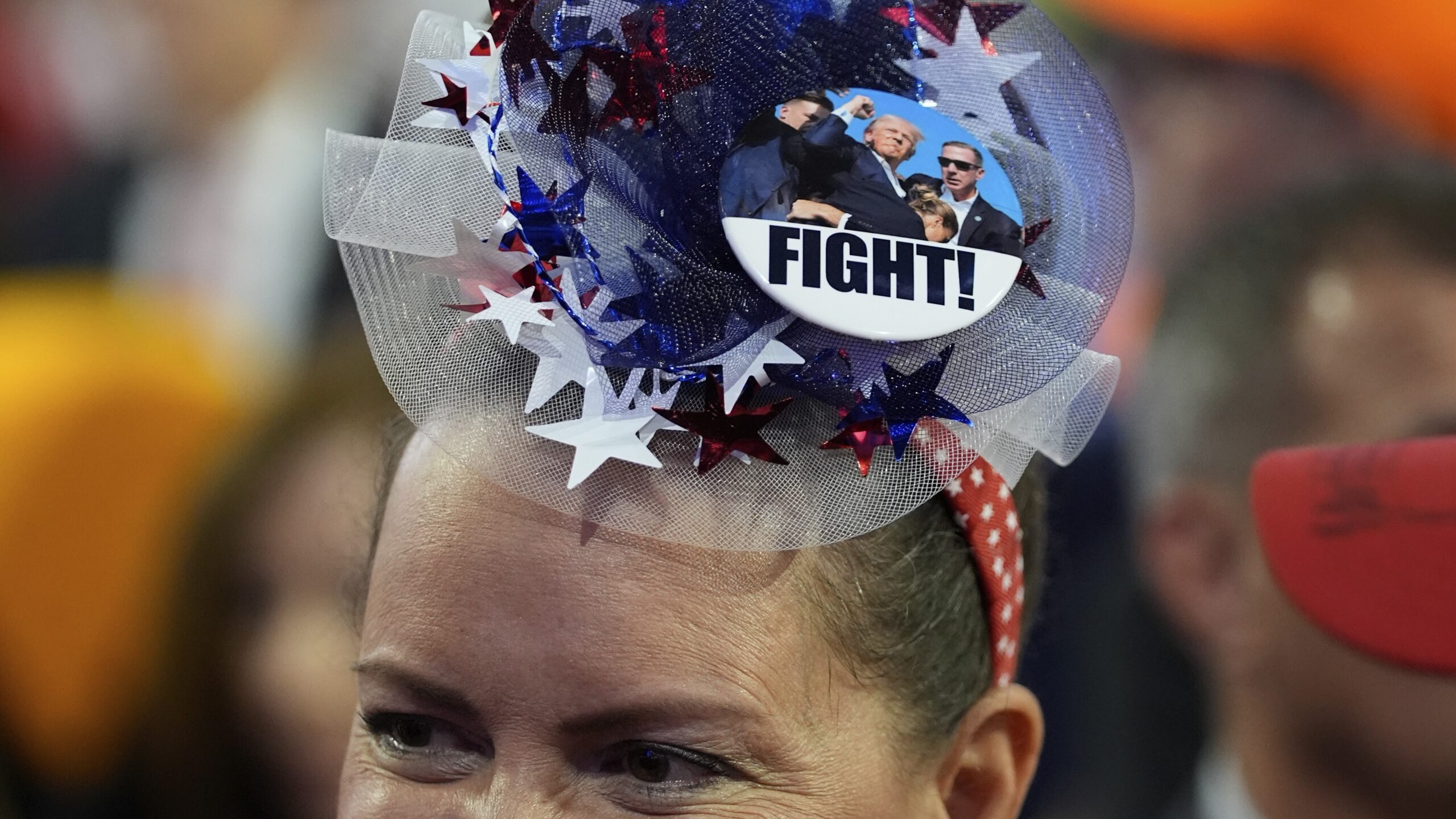 North Carolina delegate Shannon Beddo is seen during the Republican National Convention on 18 July 2024 in Milwaukee.