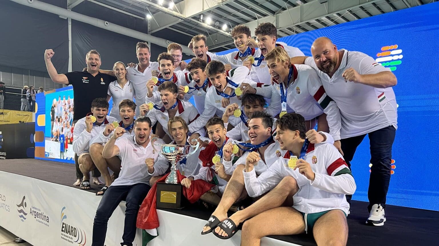 Hungarian U18 Men’s Water Polo Team Defends World Championship Title