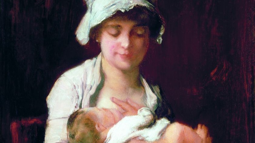 Mihály Munkácsy, Study on Maternal Instinct, The Nurse (1885). Private collection