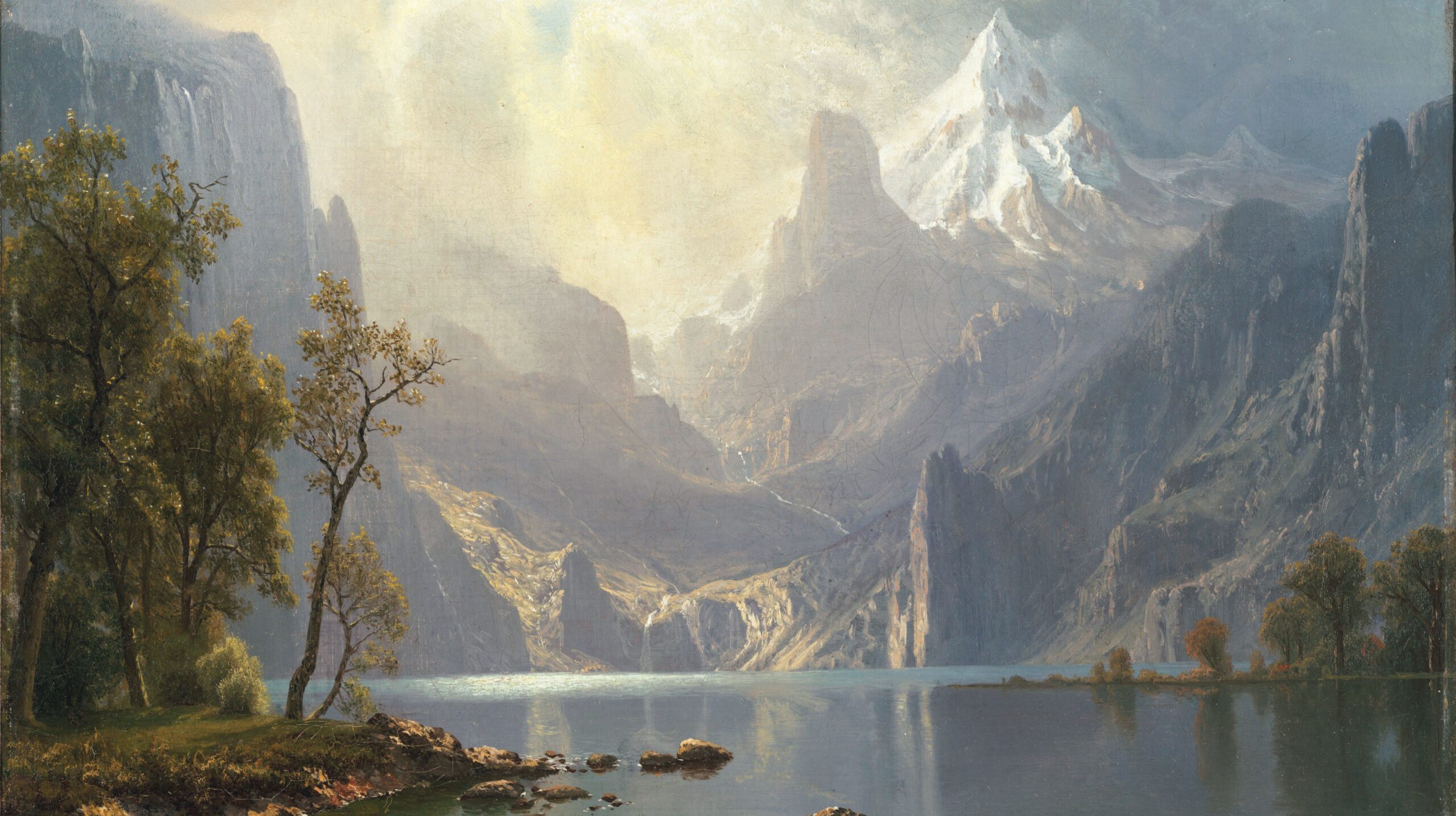 Albert Bierstadt, In the Sierras / Lake Tahoe (1868). Fogg Art Museum, Harvard Art Museums, Cambridge, Massachusetts, USA