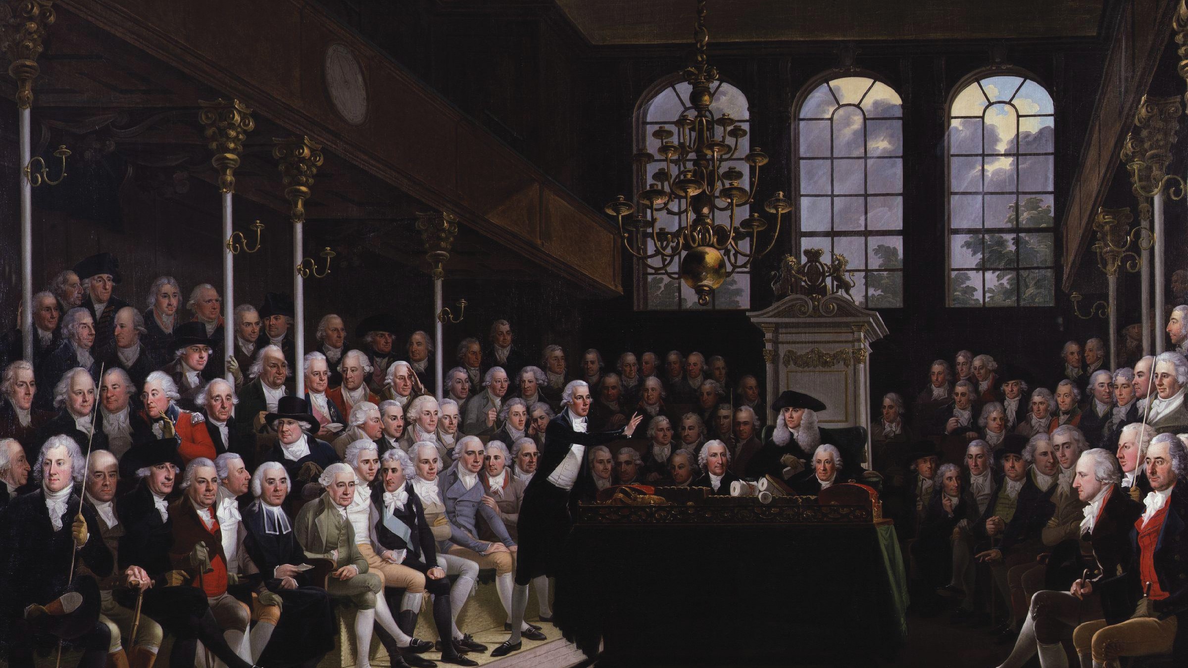 Anton Hickel, The House of Commons 1793–94 (1793–1795). National Portrait Gallery, London, UK