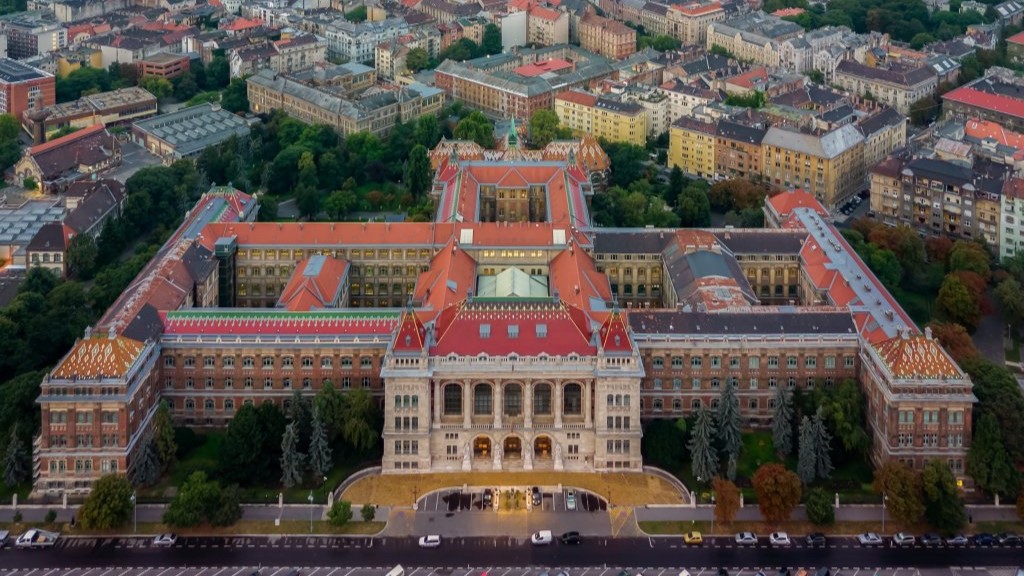 The central building complex of the BME campus