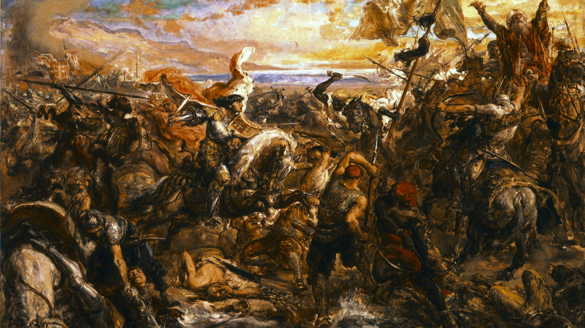 King Władysław at the Battle of Varna, as imagined by Jan Matejko.