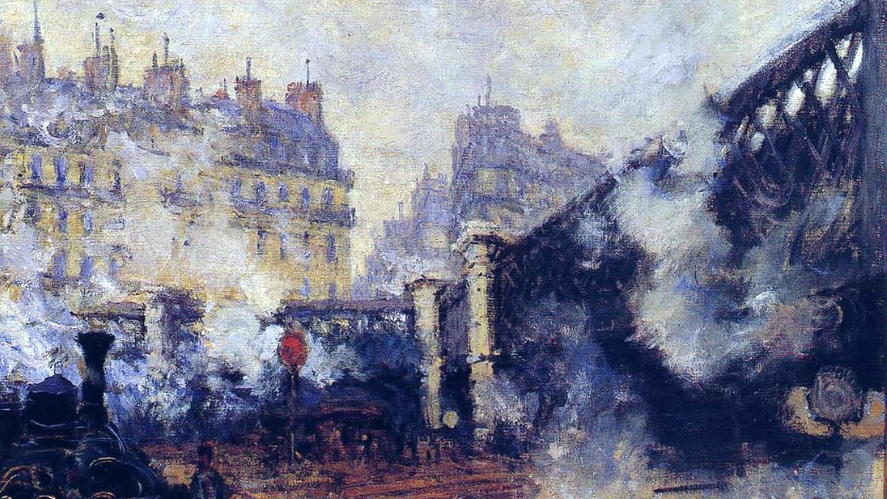 Claude Monet, The Pont de l'Europe, Gare Saint-Lazare (1877). Musée Marmottan Monet, Paris, France