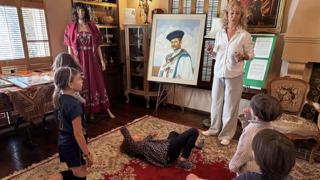 Children learning playfully at the East Bay Hungarian Educational Group’s school on 25 October 2024