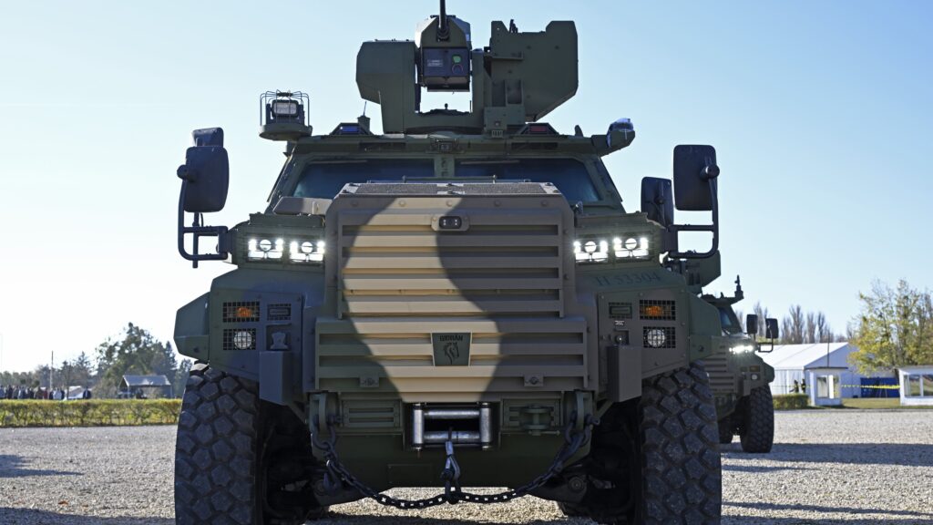 A new Gidrán combat vehicle at the Armoured Brigade in Tata, Hungary on 5 November 2024