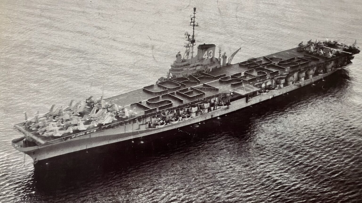 The Message of a US Aircraft Carrier from 1956 — Fortepan’s 200,000th Photo