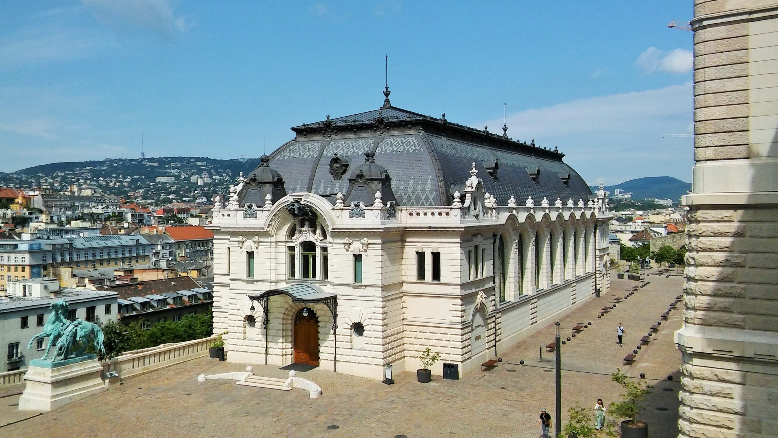 The reconstructed Royal Riding Hall in the Buda Castle photographed on 7 June 2024