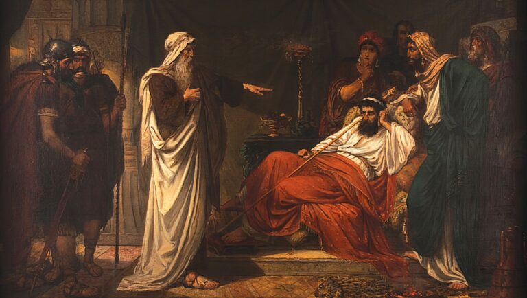 Eugène Siberdt, The Prophet Nathan Rebukes King David (between1866 and 1931). Mayfair Gallery, London, UK