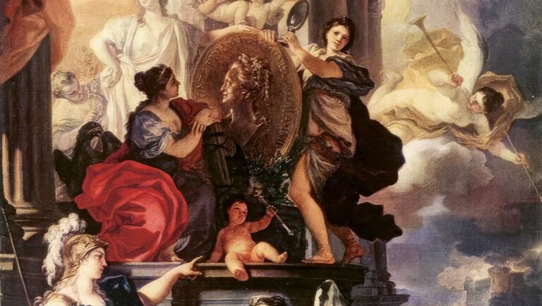 Francesco Solimena, Allegory of Reign (1690). Hermitage Museum, Saint Petersburg, Russia